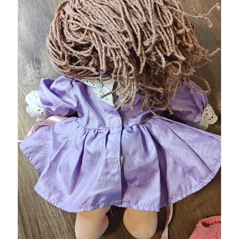 Hasbro Cabbage Patch Kids Doll Kids 1990 First‎ Edition Purple Dress Vintage